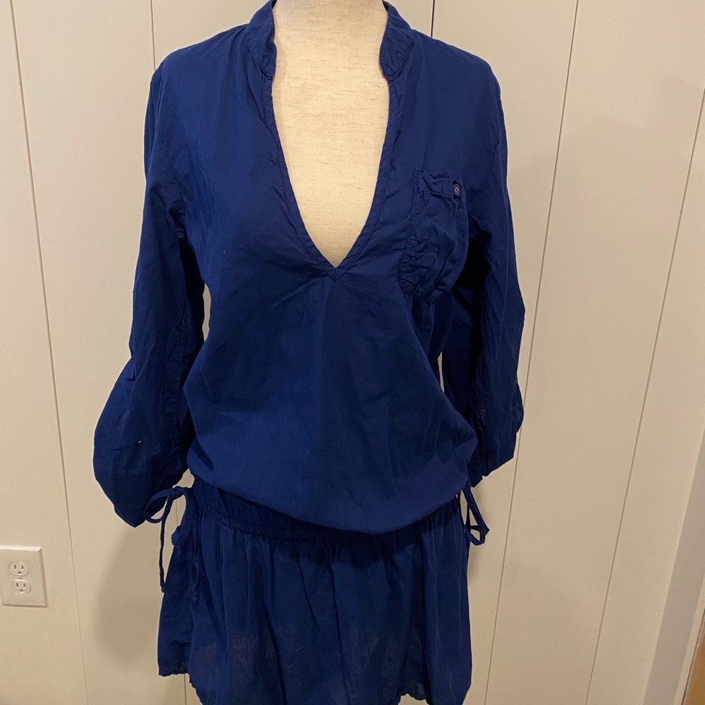 Splendid navy cotton Swim Coverup - XS